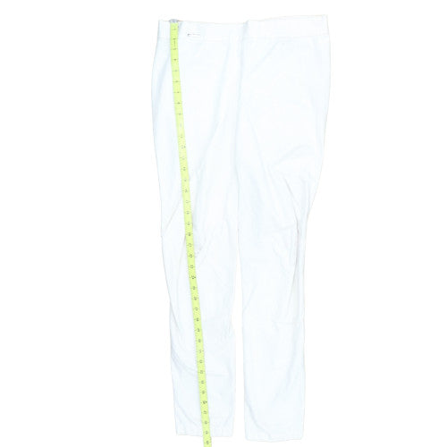 Ralph Lauren Womens White Slim Twill Stretch Trousers M