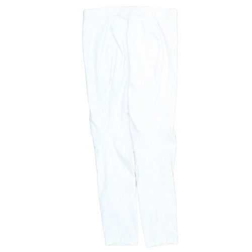Ralph Lauren Womens White Slim Twill Stretch Trousers M
