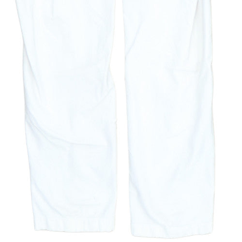 Ralph Lauren Womens White Slim Twill Stretch Trousers M