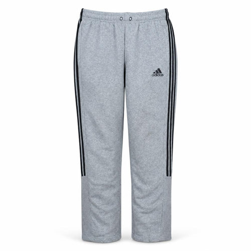 adidas Men's Grey Track Pants L Regular Fit French Terry Tapered