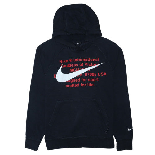Nike Men's Black Pullover Hoodie Size S Graphic Logo Sportswear