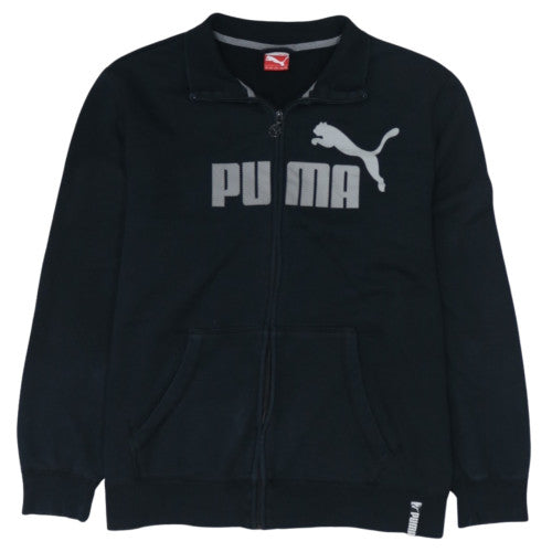 Puma Men's Black 2XL Full Zip Sweatshirt with Logo