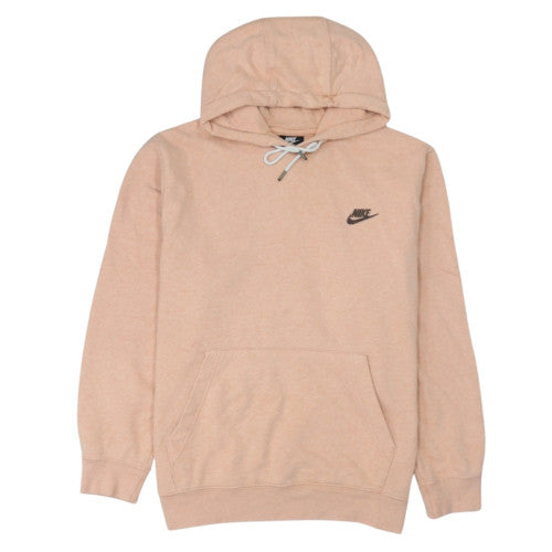 Nike Men's Beige Pullover Hoodie L Fleece Cotton Blend