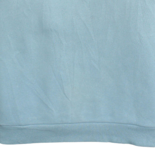 Diesel Men's Blue Colour Block Quarter Zip Sweatshirt L