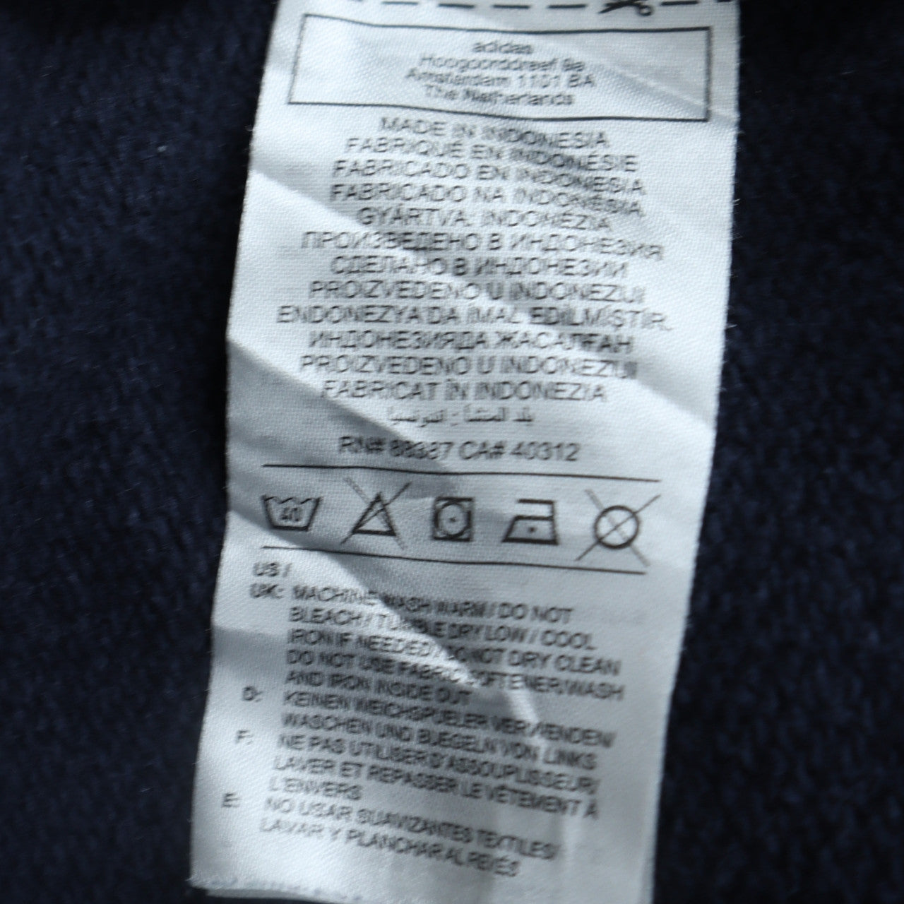 adidas Men’s Blue Adventure Pullover Hoodie Size L