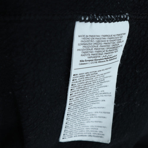 Nike Men's Black Pullover Hoodie M Logo Fleece Sweatshirt