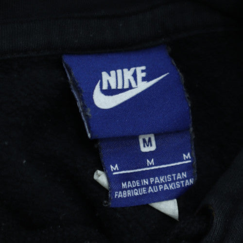 Nike Men's Black Pullover Hoodie M Logo Fleece Sweatshirt