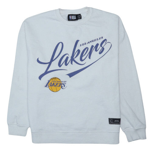 Primark NBA Los Angeles Lakers White Men's Small Pullover Sweatshirt