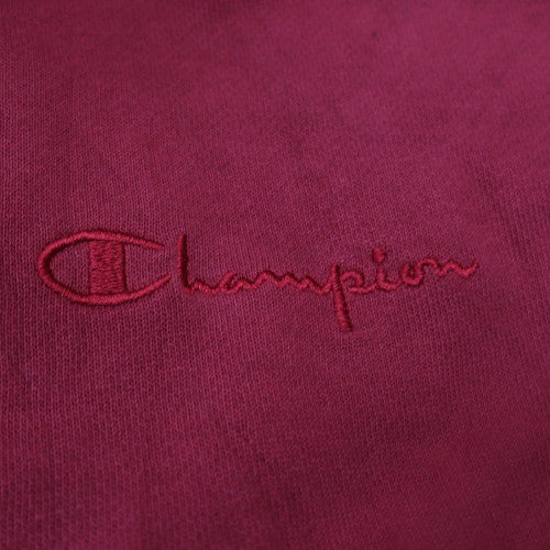 Champion Men’s Red Pullover Hoodie Large Fleece Logo Sweatshirt