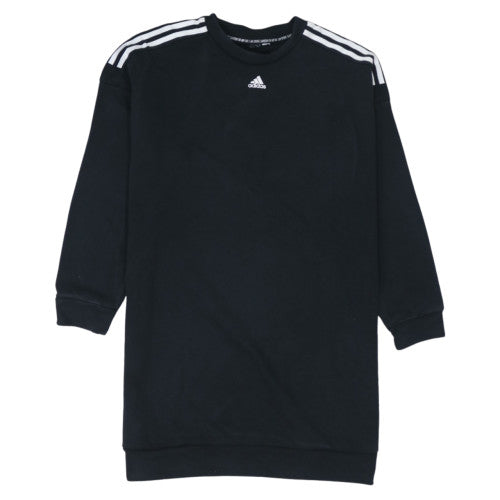 Adidas Mens Black Crew Neck Long Sleeve Pullover Sweatshirt L