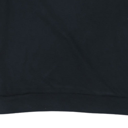 Adidas Mens Black Crew Neck Long Sleeve Pullover Sweatshirt L