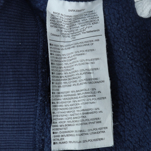 Converse Men's Blue Fleece Jogger Trousers XL Comfortable Activewear
