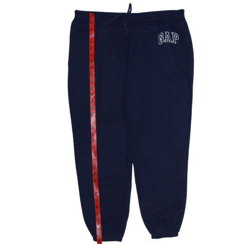GAP Men’s Blue Fleece Jogger Sweatpants L Regular Fit Drawstring