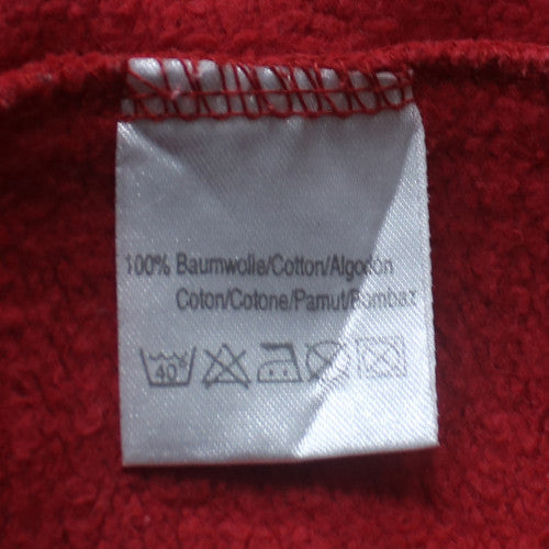 Tom Tailor Mens Red Crew Neck Cotton Pullover Sweatshirt S