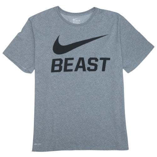 Nike Men's Grey Dri-Fit Crew Neck Athletic T-Shirt XXL