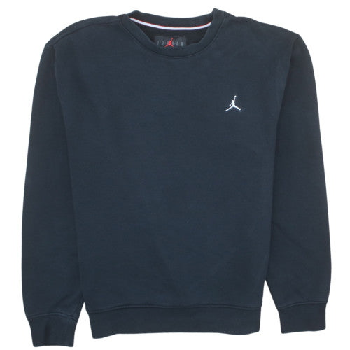 Jordan Men’s Black Crew Neck Pullover Sweatshirt Size S Regular Fit