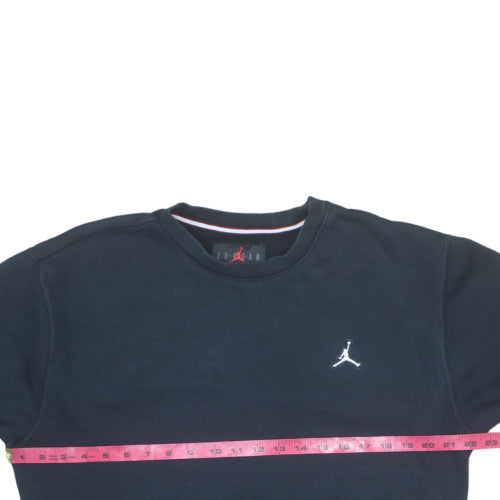Jordan Men’s Black Crew Neck Pullover Sweatshirt Size S Regular Fit