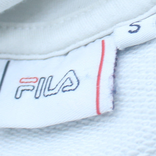 Fila Mens Grey Colour Block Hoodie Small Logo Pullover