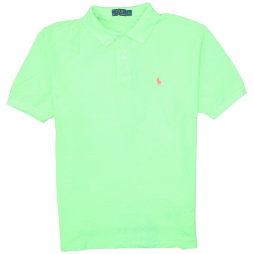 Ralph Lauren Men's Green Cotton Polo Shirt Size L