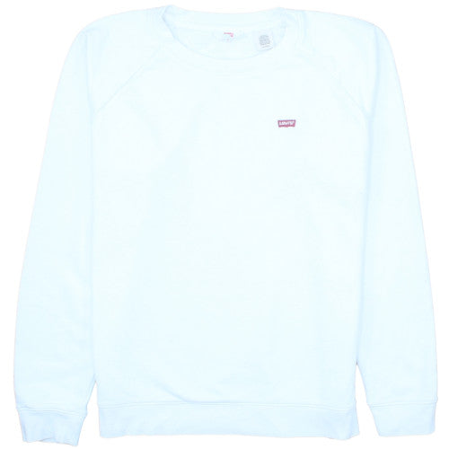 Levi's Men's White XS Crew Neck Pullover Sweatshirt