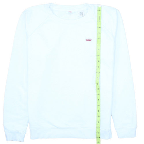 Levi's Men's White XS Crew Neck Pullover Sweatshirt