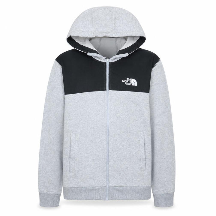 The North Face Men's Grey Full Zip Hoodie Size M Outdoor Fleece
