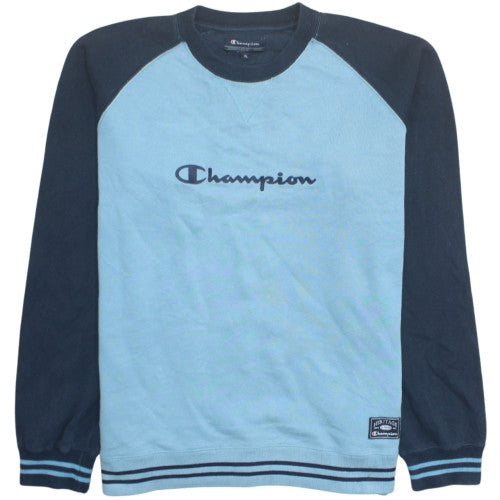 Champion Men's Blue XL Crew Neck Pullover Sweatshirt