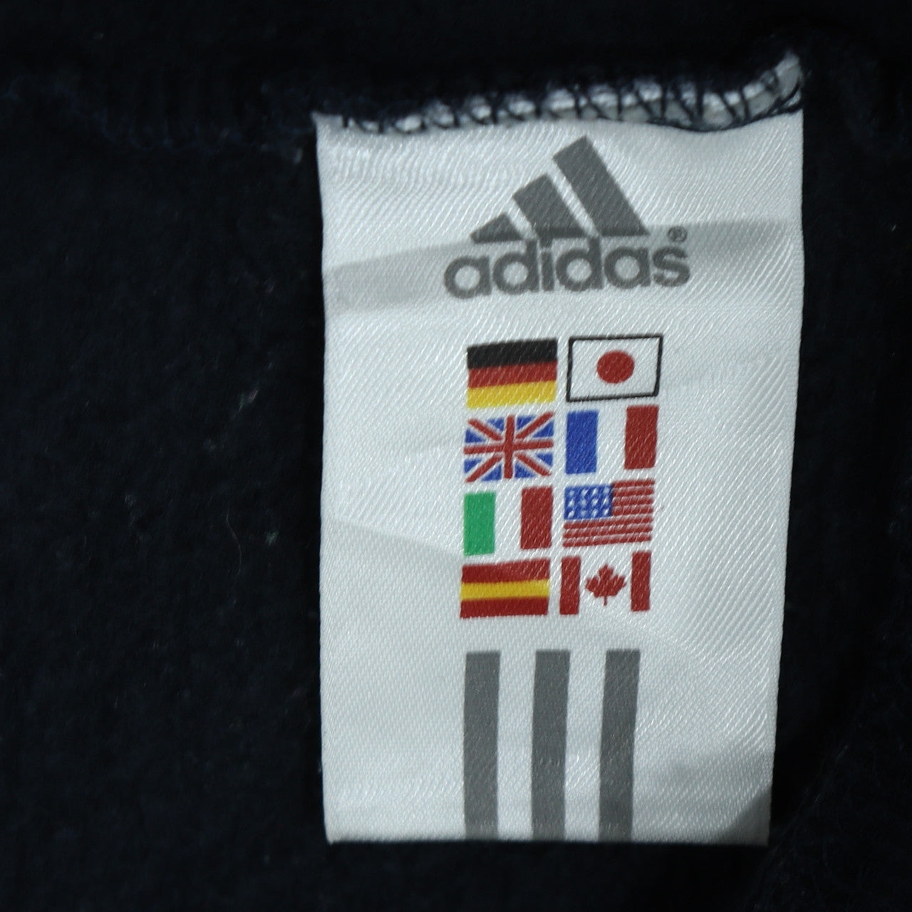 adidas Men's Blue Full Zip Sweatshirt L Sports Retro Track Top
