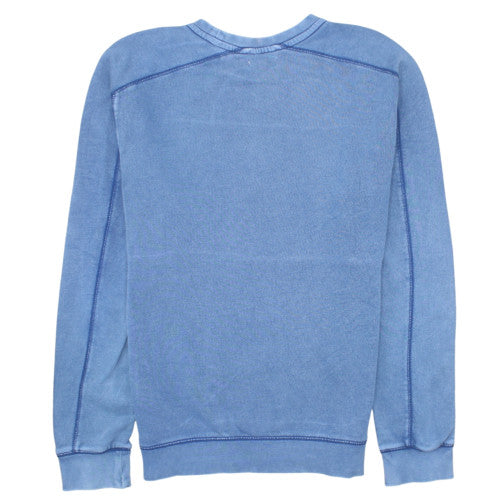 Calvin Klein Jeans Men's Blue Small Logo Crew Neck Sweatshirt