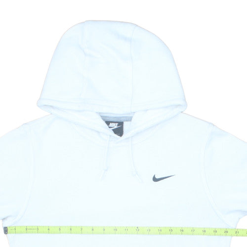 Nike Men's White Pullover Hoodie Small Regular Fit Fleece