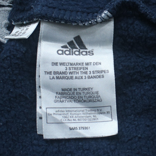 Adidas Boys Navy Blue Crew Neck Pullover Sweatshirt Size 152 (12 Years)