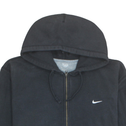 Nike Men's Black Full Zip Hoodie XL Fleece Sports Sweatshirt