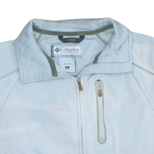 Columbia Men's Grey L Full Zip Lightweight Fleece Active Jacket