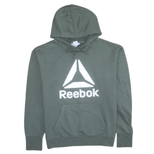 Reebok Men's Green Pullover Hoodie Size L Graphic Sportswear