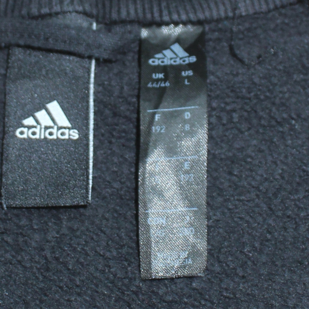 Adidas Mens Blue Full Zip Sweatshirt Jacket Size L Sportswear