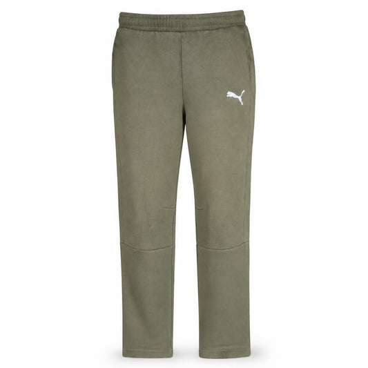 Puma Men’s Green Jogger Trousers L Regular Fit Fleece Activewear