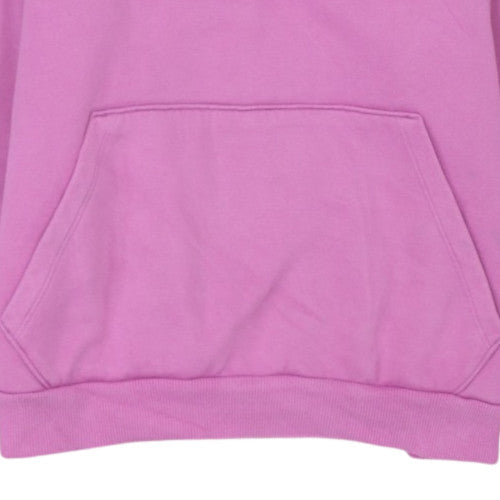 Puma Women Pink Pullover Hoodie XL Logo Cotton Sweatshirt
