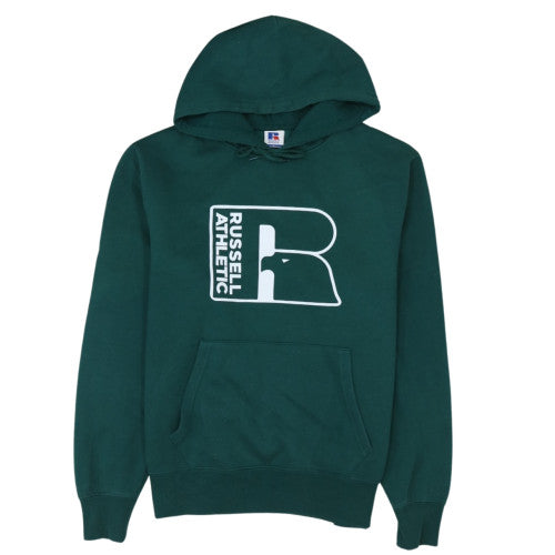 Russell Athletic Men's Green Pullover Hoodie L Sports Fleece