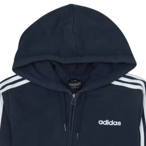Adidas Men's Blue Full Zip Hoodie M Sportswear Sweatshirt