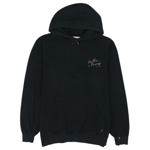 Billabong Mens Black Pullover Hoodie L Graphic Logo Surf Fleece