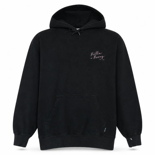 Billabong Mens Black Pullover Hoodie L Graphic Logo Surf Fleece