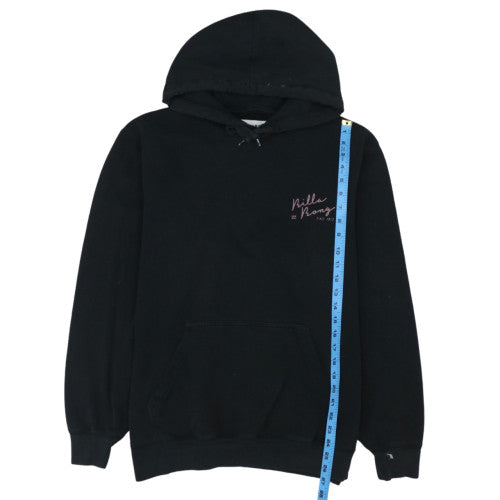 Billabong Mens Black Pullover Hoodie L Graphic Logo Surf Fleece