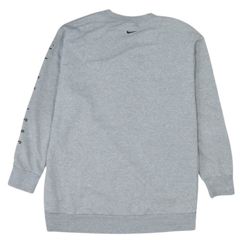 Nike Men Grey XL Dri-Fit Crew Neck Pullover Sweatshirt