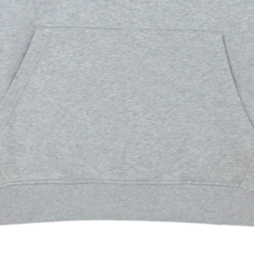 Quiksilver Men's Grey & Blue Pullover Hoodie XL Cotton Blend