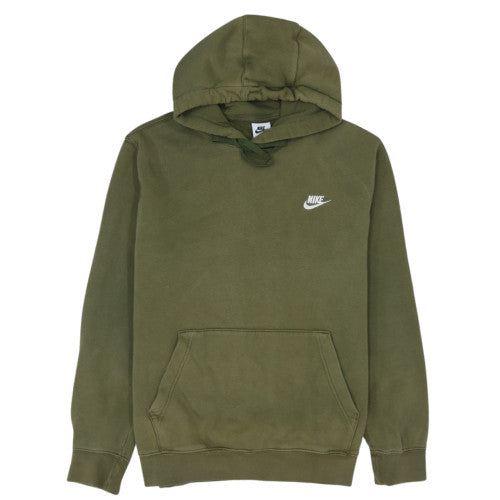 Nike Men's Green Pullover Hoodie L Fleece Regular Fit