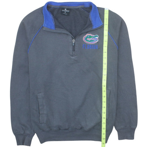 Colosseum Mens Grey Florida Gators 1/4 Zip Pullover Sweatshirt Size S