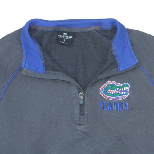 Colosseum Mens Grey Florida Gators 1/4 Zip Pullover Sweatshirt Size S