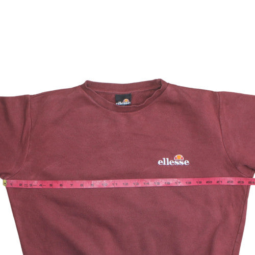 Ellesse Mens Brown Crew Neck Pullover Sweatshirt M
