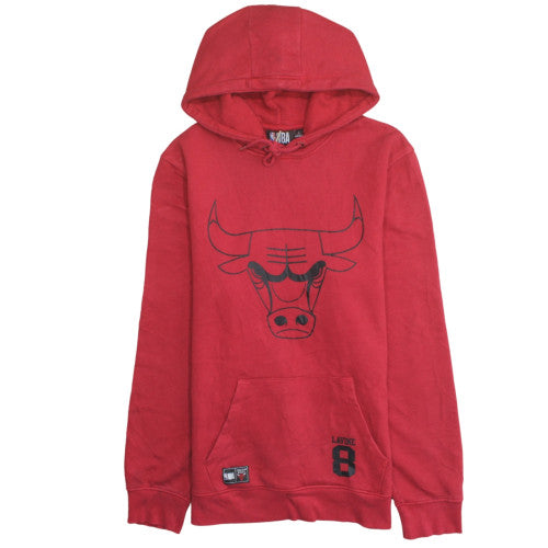 Primark NBA Chicago Bulls Red Men's Pullover Hoodie Size L