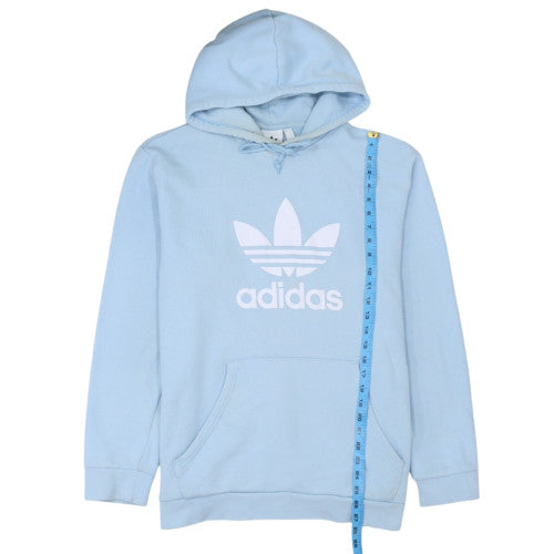 Adidas Mens Blue XL Pullover Hoodie Trefoil Logo Sweatshirt
